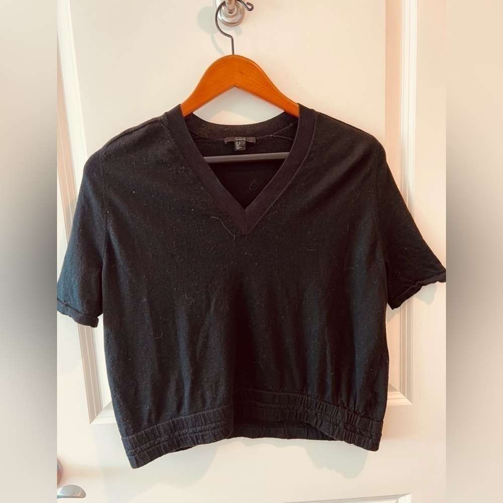 COS Wool V-Neck Top